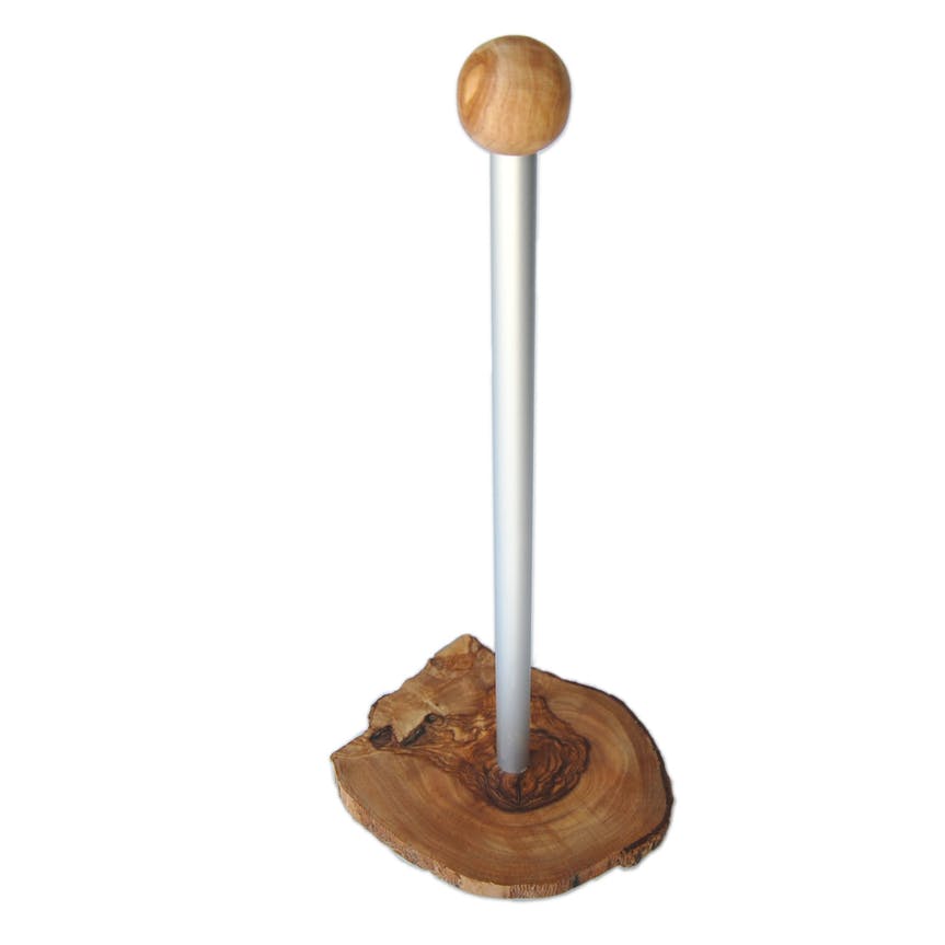 Küchenrollenhalter aus Olivenholz