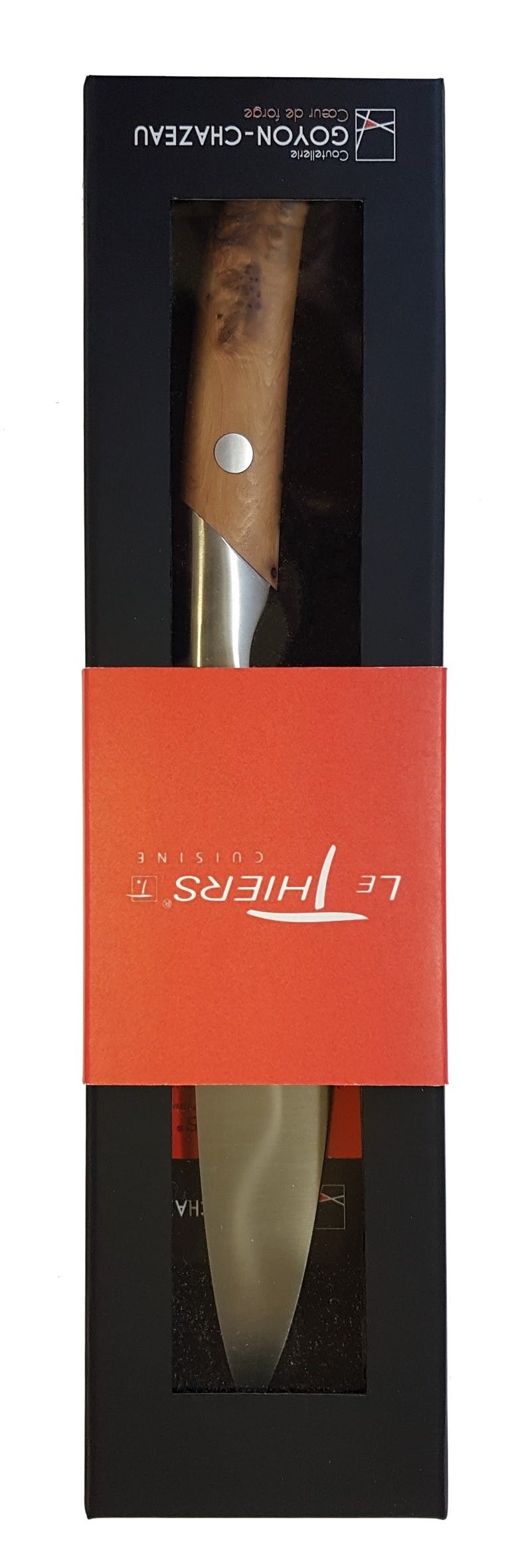 Gemüsemesser 10cm - handgeschmiedet - Le Thiers Cuisine von Goyon-Chazeau - Griff aus Wacholderholz