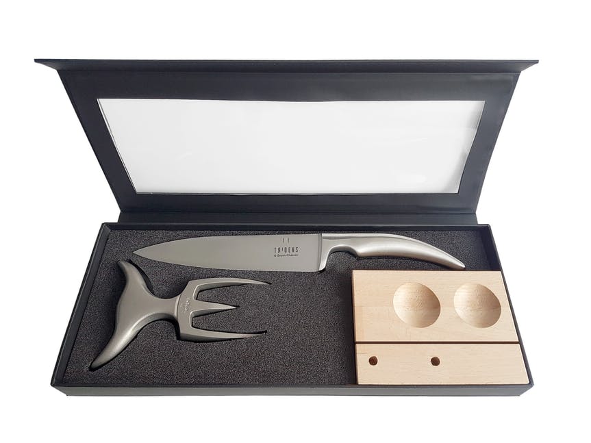 BBQ-Set "Churrasco Tridens" - handgeschmiedet - von Goyon-Chazeau und Tridens