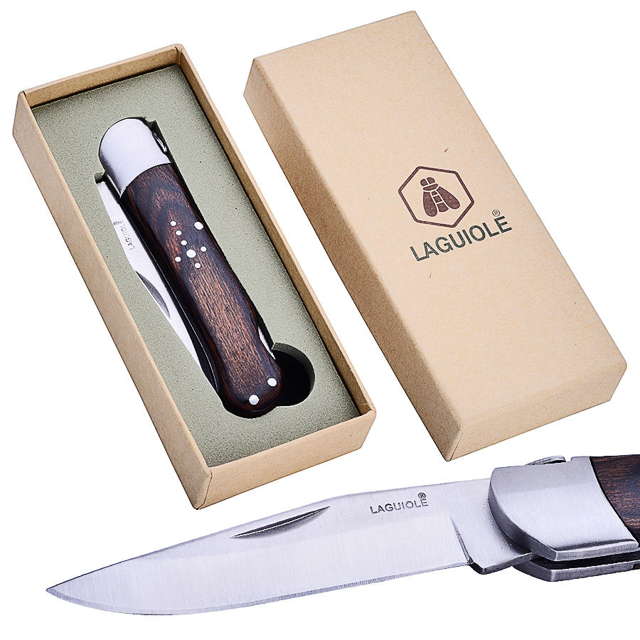 Laguiole klappbares Jagdmesser Calmond "Dark Wood"