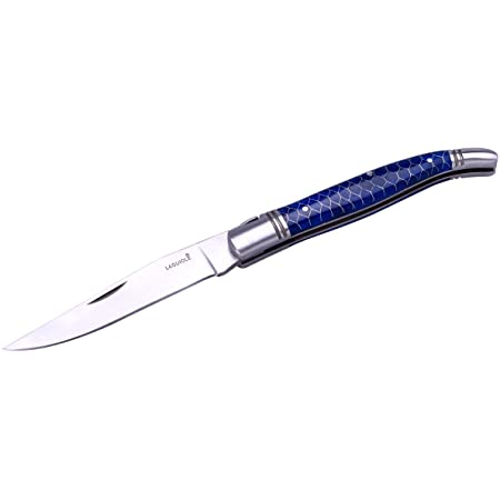 Laguiole klappbares Taschenmesser "Blue Honeycomb"