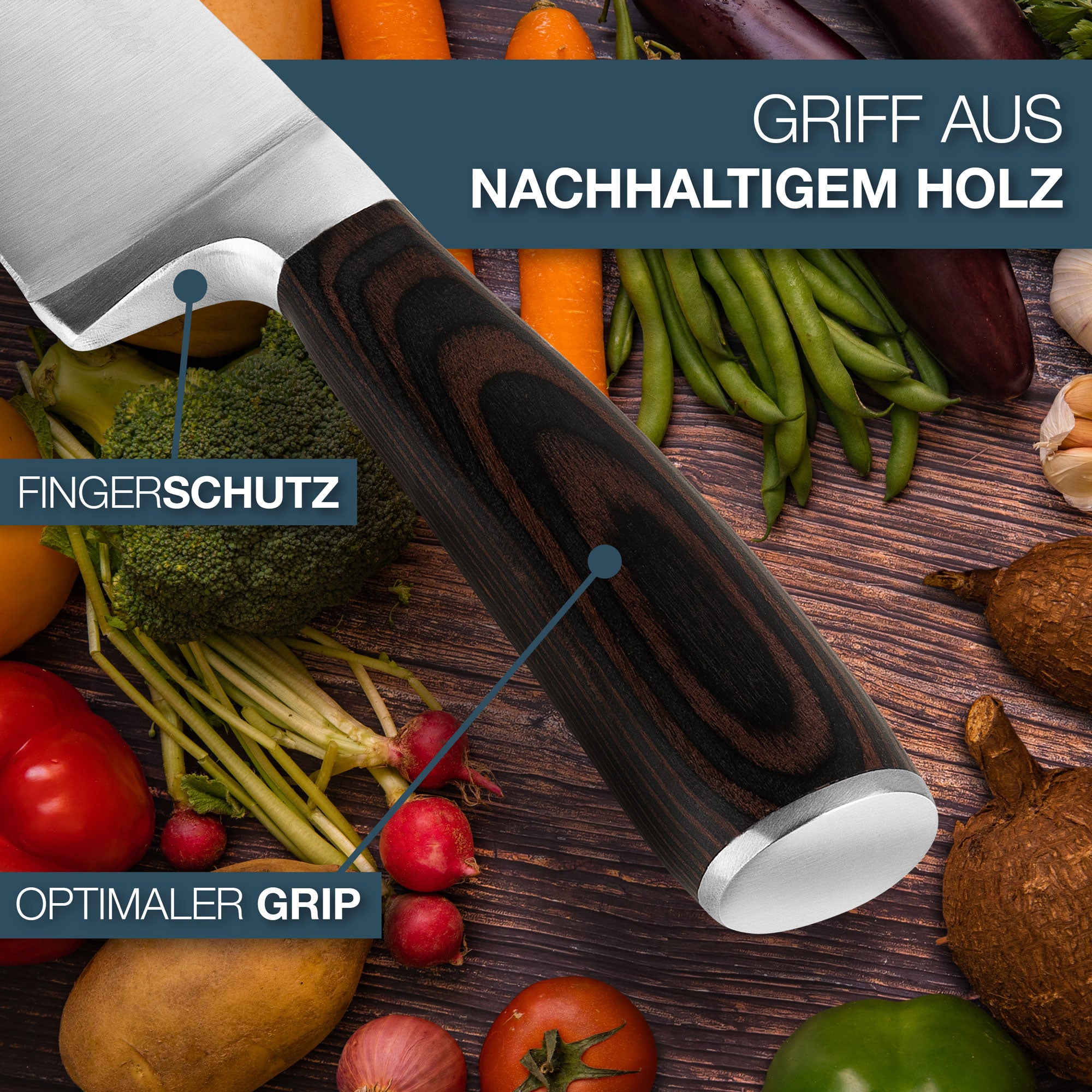 Küchenmesser - Kochmesser von HADEWOO®