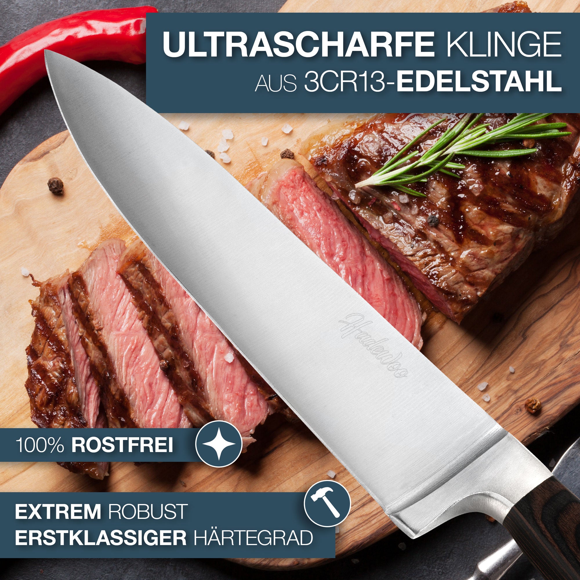 Küchenmesser - Kochmesser von HADEWOO®