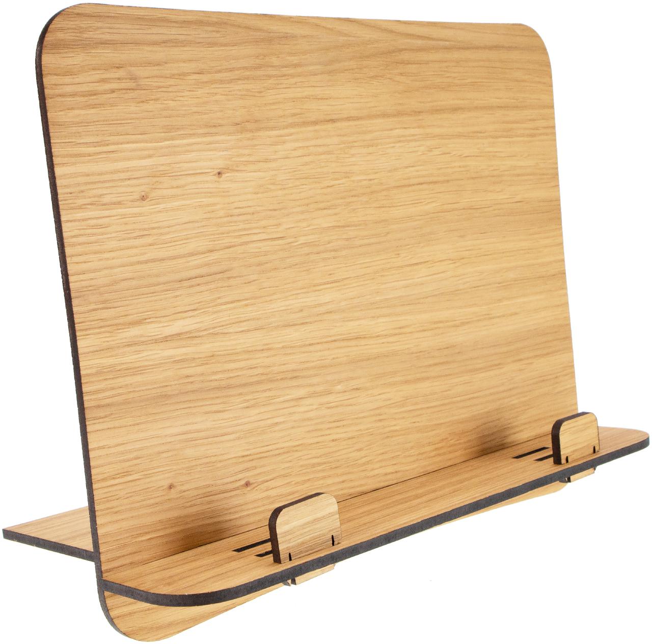 2er Set: Buchhalter aus Holz und ein Halter für dein Tablett - 33 x 25,5 x 18 cm