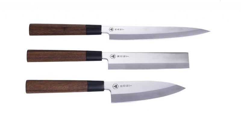 Messerset - Japanische Messer - Santoku-Messer - von Laguiole - 3er Set